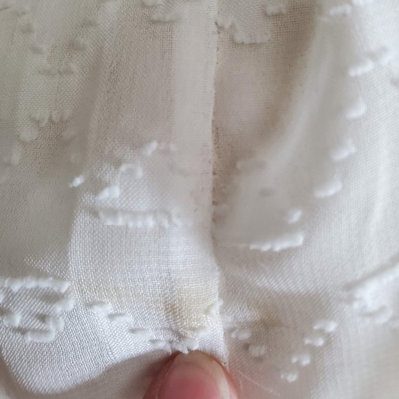 Daniel Rainn Tops Small White Sleeveless Sheer - Picture 12 of 12